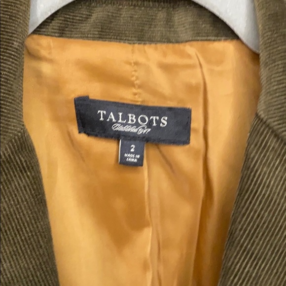 Olive Green Talbots Fitted Blazer - Picture 5 of 6